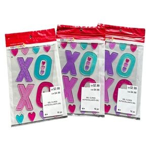 NWT ❤️valentines gel clings x3 from Michael’s